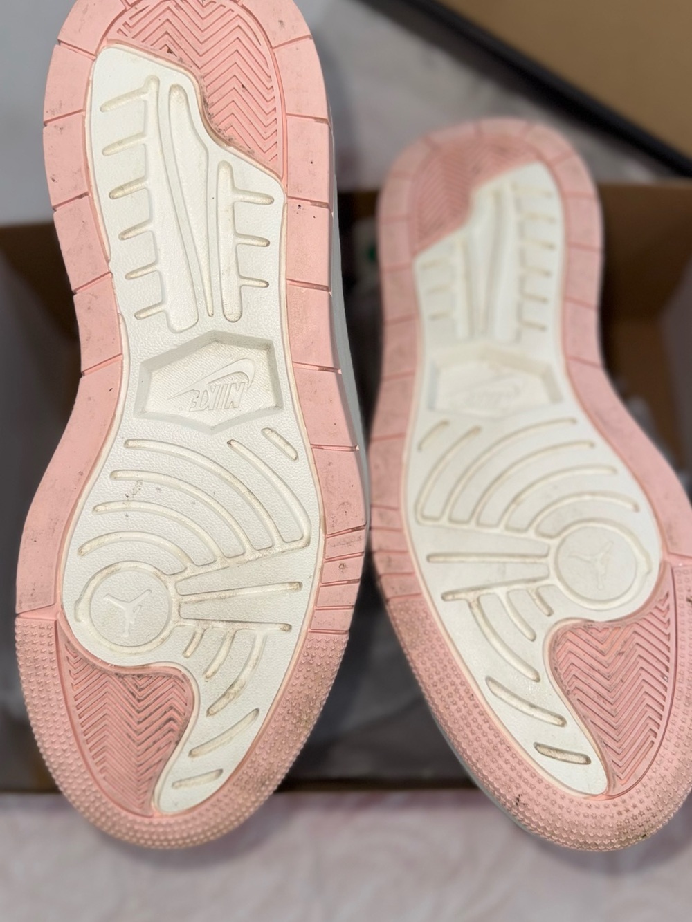 Nike Women's High-Top Sneakers in Black, White & Pink - Picture 8 of 10